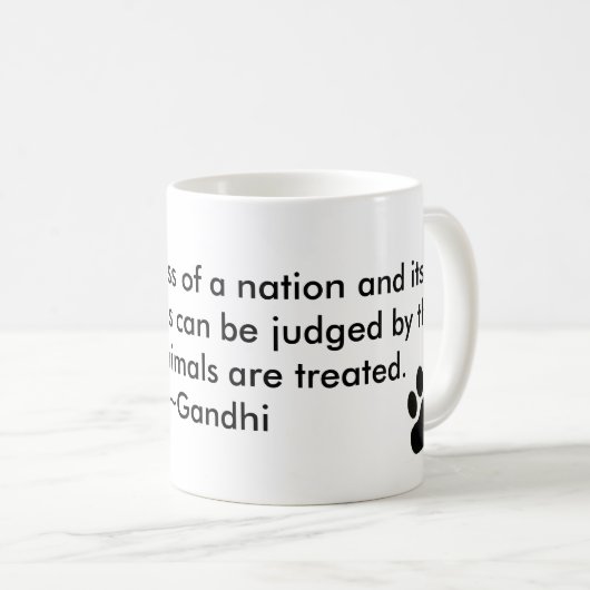 足のプリントのマグ コーヒーマグカップ (正面右)