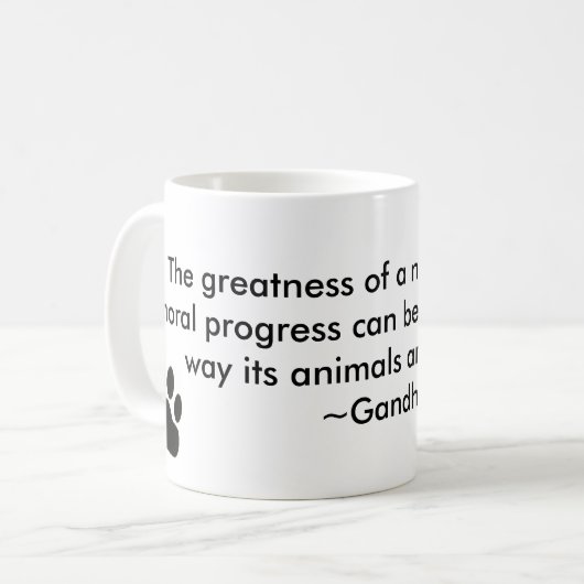 足のプリントのマグ コーヒーマグカップ (正面左)