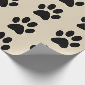 足のプリントの包装紙 ラッピングペーパー (角)