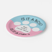 足のプリントの性は明らかにします ペーパープレート (アングル)