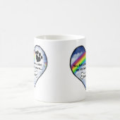 足のプリントの悔やみや弔慰の詩 コーヒーマグカップ (中央)