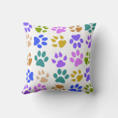 足のプリントの枕 クッション (裏面)