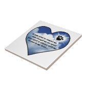 足のプリントの記念物の詩 タイル (側面)