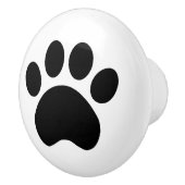 足のプリントの陶磁器のノブ セラミックノブ (右)