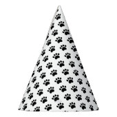 足のプリントパターンパーティーの帽子 パーティーハット (左)