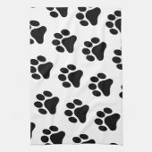 足のプリントパターン手タオル キッチンタオル (縦)