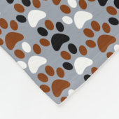 足のプリントパターン フリースブランケット (角)