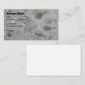 足のプリントペット名刺 名刺 (正面/裏面)