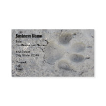 足のプリントペット名刺