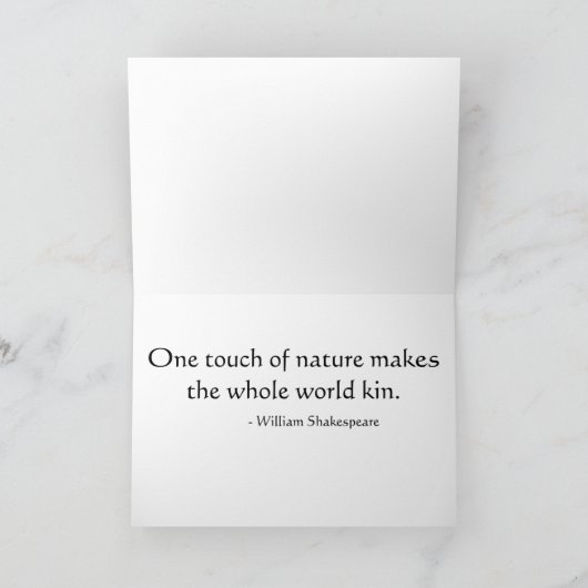 足のプリント カード (内部)