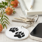 足のプリント キーホルダー (正面右)