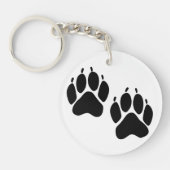 足のプリント キーホルダー (正面)