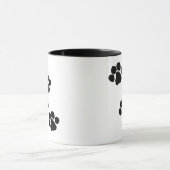 足のプリント マグカップ (中央)