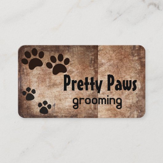 足のプリント 名刺 (正面)