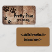 足のプリント 名刺 (正面/裏面)