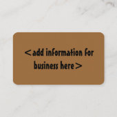 足のプリント 名刺 (裏面)