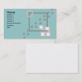 足のプリント 名刺 (正面/裏面)