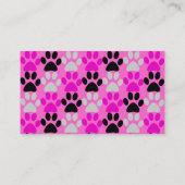 足のプリント 名刺 (裏面)