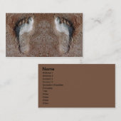 足のプリント 名刺 (正面/裏面)