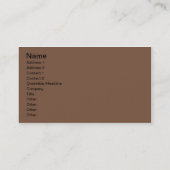 足のプリント 名刺 (裏面)