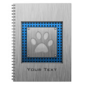 足のプリント; 金属一見 ノートブック (正面)