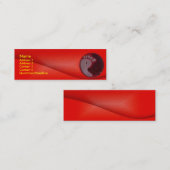 足のマッサージのプロフィールカード スキニー名刺 (正面/裏面)