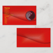 足のマッサージのプロフィールカード 名刺 (正面/裏面)