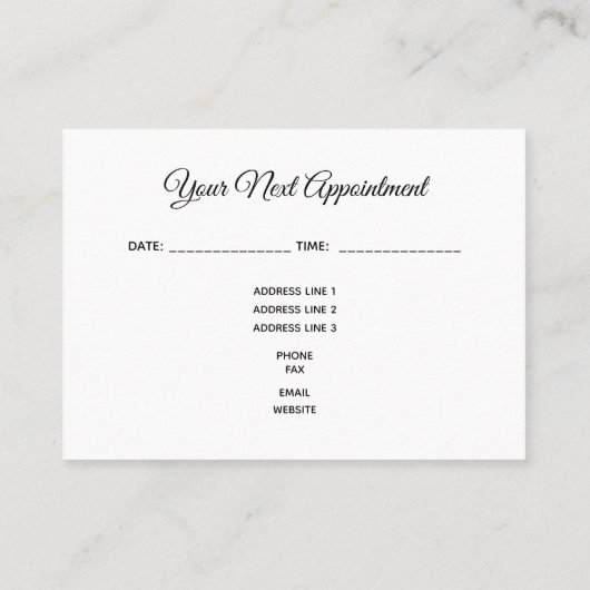 足のマッサージの禅のはすアポイントメントの中国語 名刺 (裏面)