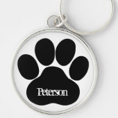 足のモノグラム キーホルダー (正面)