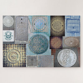 足の下 – 世界のマンホールのカバー ジグソーパズル