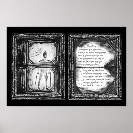 足の不自由な少年 ポスター (正面)