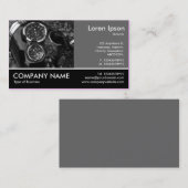 足の写真- 60pc灰色-モーターバイクのゲージ 名刺 (正面/裏面)