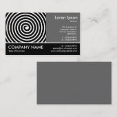 足の写真- 60pc灰色-螺線形 名刺 (正面/裏面)