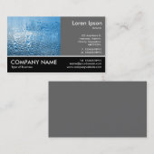 足の写真- 60pc灰色-青海原 名刺 (正面/裏面)