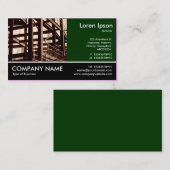 足の写真- Dkの緑-鉄骨フレームの建築 名刺 (正面/裏面)