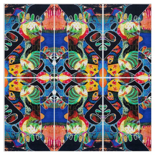 足の印刷物 ファブリック (見本)