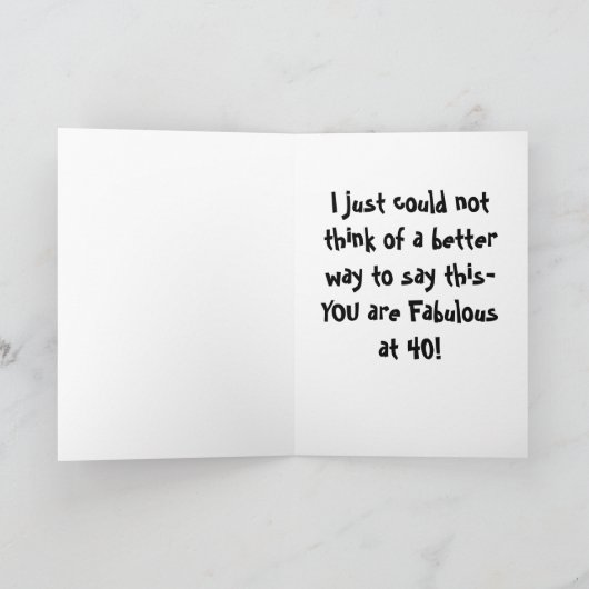 足の口の中-素晴らしく見える誕生日 カード (内部)