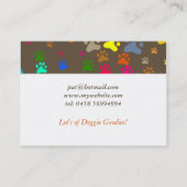 足の壁紙 名刺 (裏面)