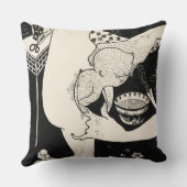 足の子牛からの誕生、イラストレーションからの クッション (裏面)