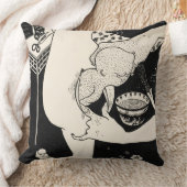 足の子牛からの誕生、イラストレーションからの クッション (ブランケット)