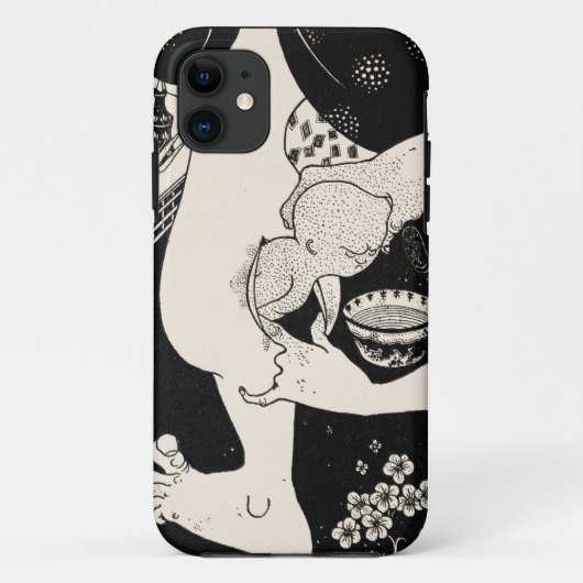 足の子牛からの誕生、イラストレーションからの Case-Mate iPhoneケース (裏面)