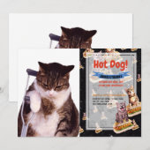 足の悪い猫 招待状 (正面/裏面)