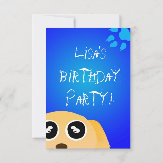 足の招待 招待状 (正面)