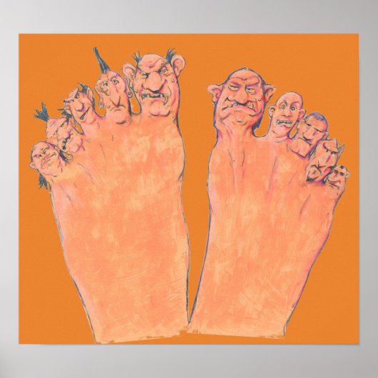 足の指が悪い ポスター (正面)