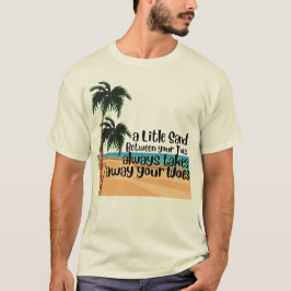 足の指の間の小さな砂 Tシャツ