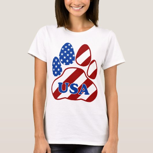 足の旗USA.png Tシャツ (正面)
