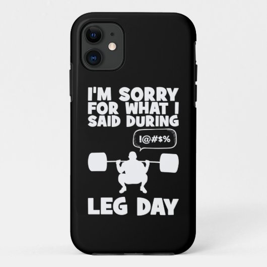 足の日の間に申し訳なく思う – ジムおもしろい Case-Mate iPhoneケース (裏面)
