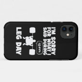 足の日の間に申し訳なく思う – ジムおもしろい Case-Mate iPhoneケース (裏面(横))