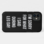 足の日、私が言ったことのために申し訳なく – おもしろいノベルティジム Case-Mate iPhoneケース (裏面(横))