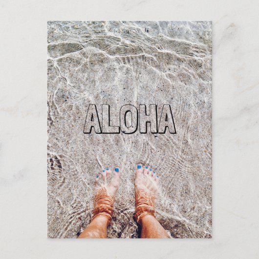 足の海葉書 ポストカード (正面)